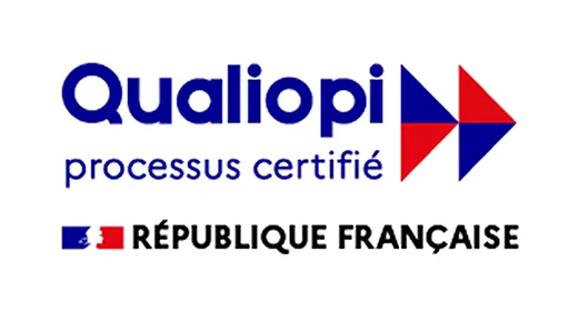 Logo Qualiopi - processus certifié - République Française